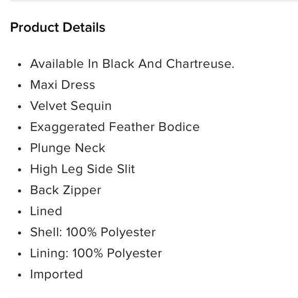 Black Feather Sequin Prom Dress - Picture 4 of 5